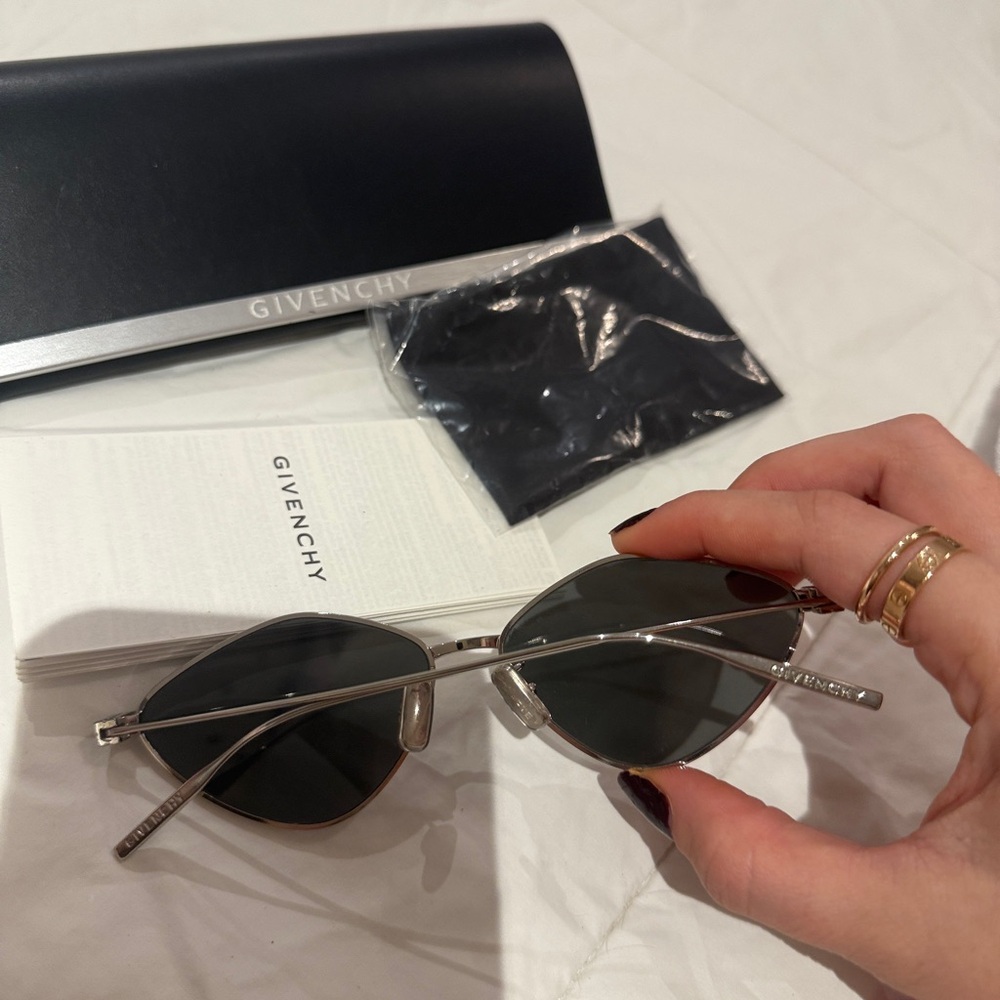 Givenchy Silver Cat-Eye Sunglasses - image 5
